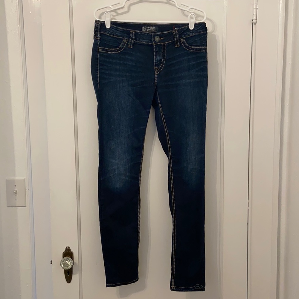 Silver Suki Mid Super Skinny/Stretch